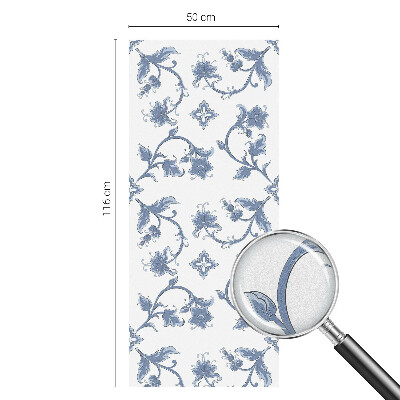 Samolepiaca fólia na sklo Kvetinový ornament