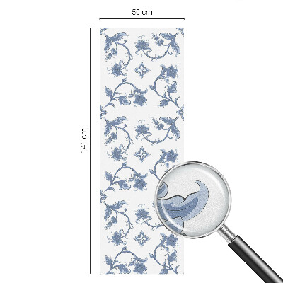 Samolepiaca fólia na sklo Kvetinový ornament