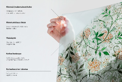 Samolepiaca vitráž na okno a dvere Kachľové ornamenty