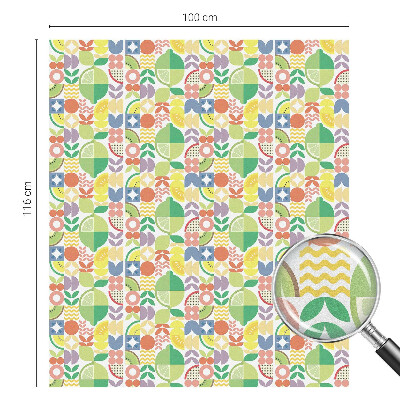 Dekoračná fólia na sklo vitráž Farebné ovocie