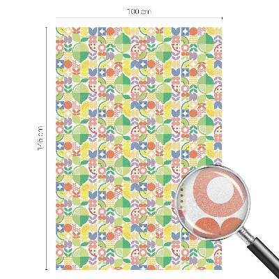 Dekoračná fólia na sklo vitráž Farebné ovocie