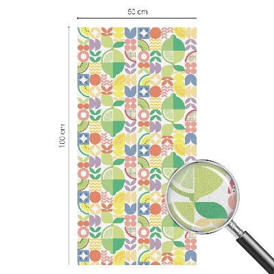 Dekoračná fólia na sklo vitráž Farebné ovocie