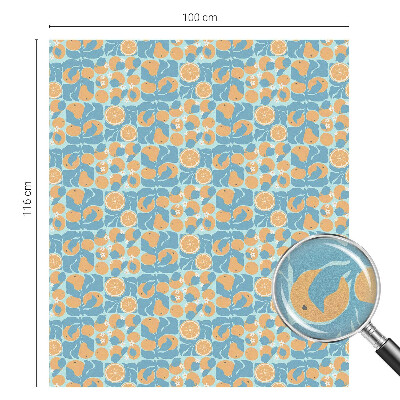 Fólia na okno na ochranu súkromia Rybí citrus