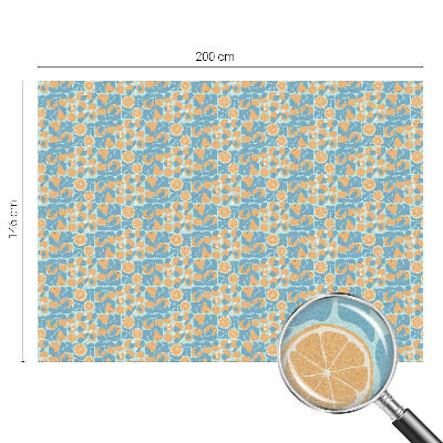 Fólia na okno na ochranu súkromia Rybí citrus