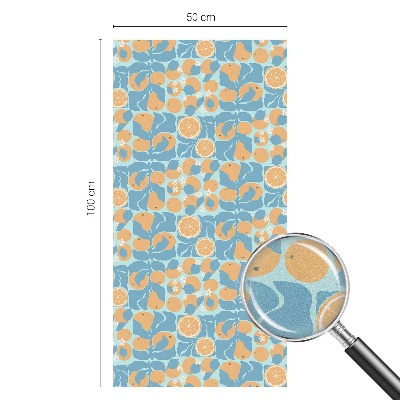 Fólia na okno na ochranu súkromia Rybí citrus