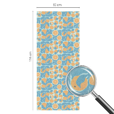 Fólia na okno na ochranu súkromia Rybí citrus