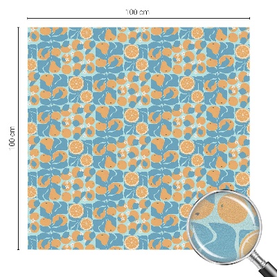 Fólia na okno na ochranu súkromia Rybí citrus