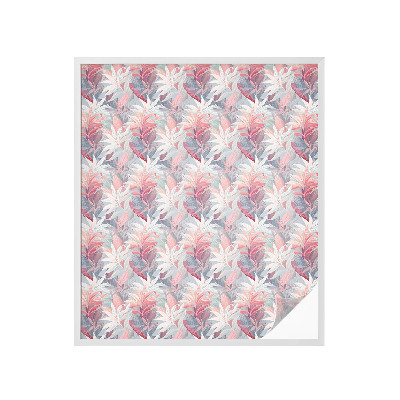 Dekoračná fólia na sklo vitráž Kvetinové listy