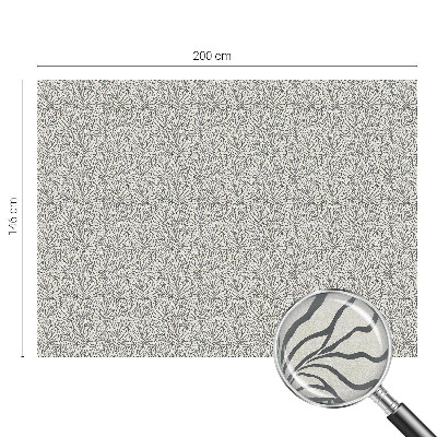 Samolepiaca vitráž na okno a dvere Listy kvety