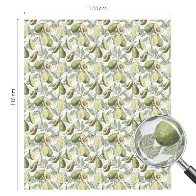 Privátna fólia na okno vitrážová Listy avokáda