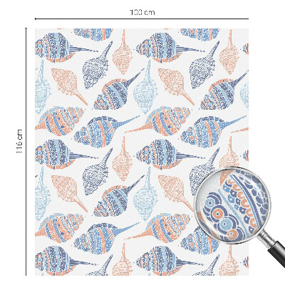 Fólia na okno na ochranu súkromia Morské mušle