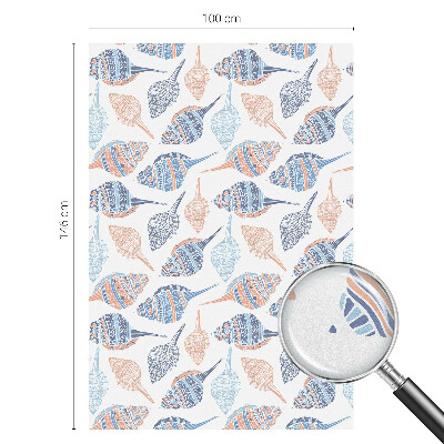 Fólia na okno na ochranu súkromia Morské mušle