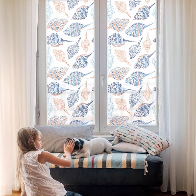 Fólia na okno na ochranu súkromia Morské mušle