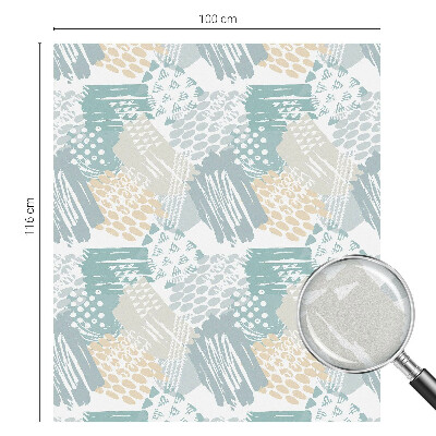 Privátna fólia na okno vitrážová Abstraktná mozaika