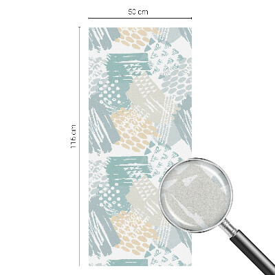 Privátna fólia na okno vitrážová Abstraktná mozaika