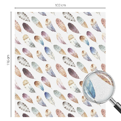 Samolepiaca fólia na sklo Boho perie