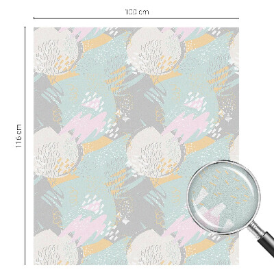 Privátna fólia na okno vitrážová Abstraktná harmónia