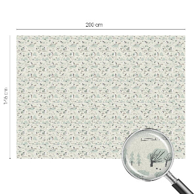 Dekoračná fólia na sklo vitráž Idylická dedinka