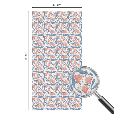 Samolepiaca vitráž na okno a dvere Kvetinová hostina