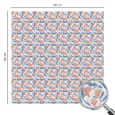 Samolepiaca vitráž na okno a dvere Kvetinová hostina
