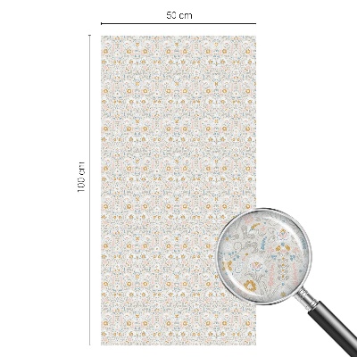 Samolepiaca fólia na sklo Kvetinová symetria