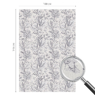 Dekoračná fólia na sklo vitráž Listy a motýle