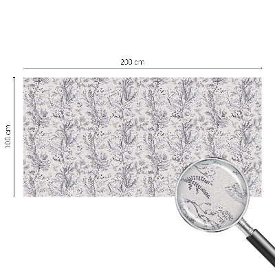 Dekoračná fólia na sklo vitráž Listy a motýle