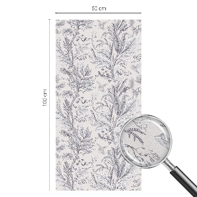 Dekoračná fólia na sklo vitráž Listy a motýle