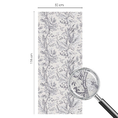 Dekoračná fólia na sklo vitráž Listy a motýle