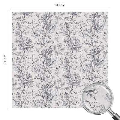 Dekoračná fólia na sklo vitráž Listy a motýle