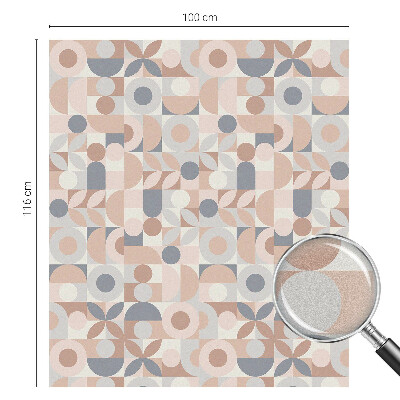 Samolepiaca vitráž na okno a dvere Abstraktná mozaika