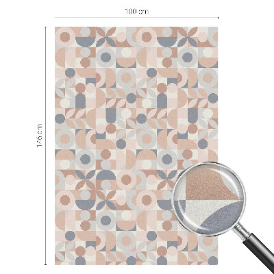 Samolepiaca vitráž na okno a dvere Abstraktná mozaika