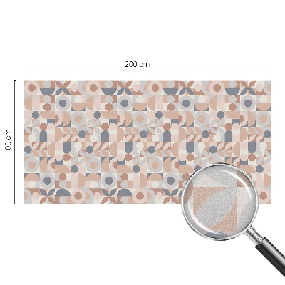 Samolepiaca vitráž na okno a dvere Abstraktná mozaika