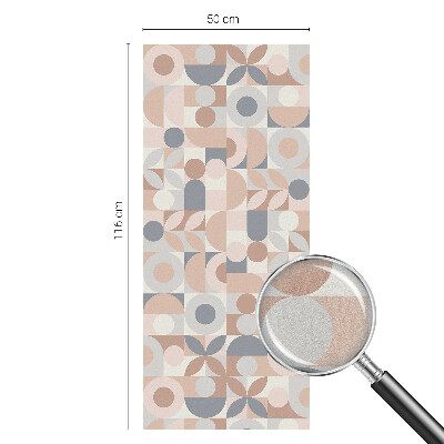 Samolepiaca vitráž na okno a dvere Abstraktná mozaika