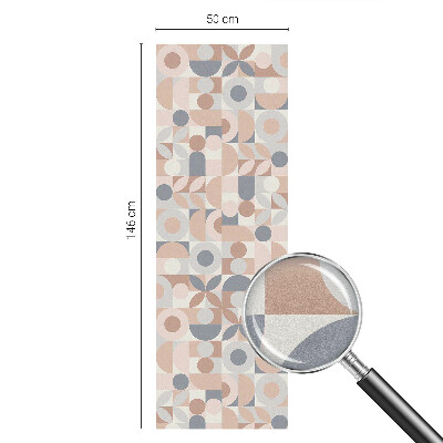 Samolepiaca vitráž na okno a dvere Abstraktná mozaika