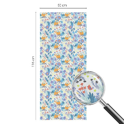 Dekoračná fólia na sklo vitráž Rastlinný motív