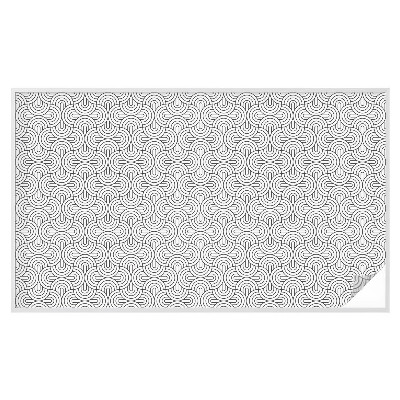 Samolepiaca fólia na sklo Geometrické polkruhy