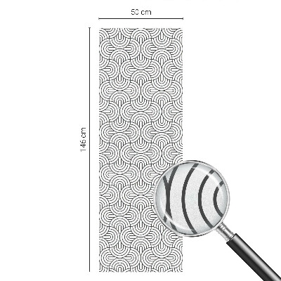 Samolepiaca fólia na sklo Geometrické polkruhy