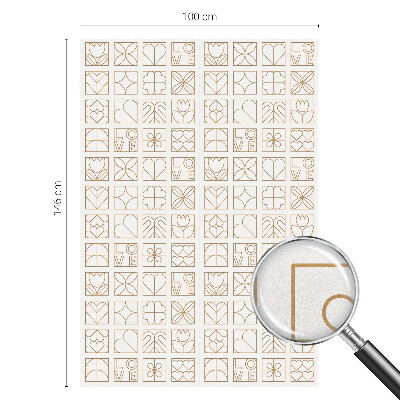 Samolepiaca vitráž na okno a dvere Geometrická láska