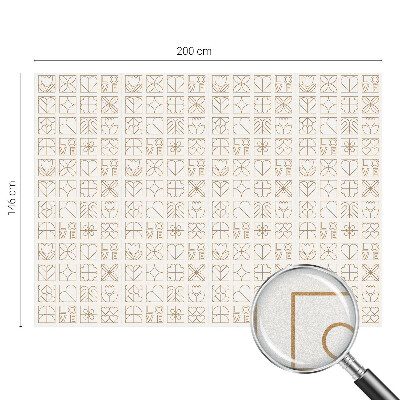 Samolepiaca vitráž na okno a dvere Geometrická láska