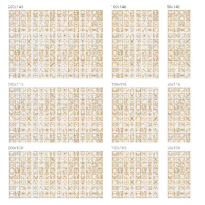 Samolepiaca vitráž na okno a dvere Geometrická láska