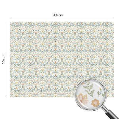 Dekoračná fólia na sklo vitráž Kvetinová symetria