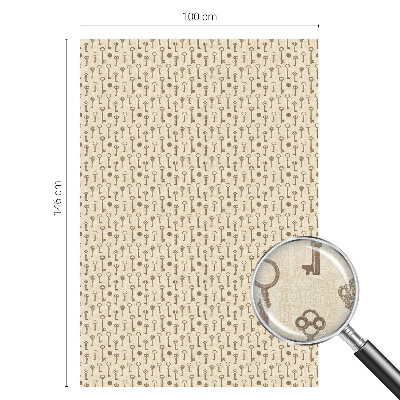 Fólia na okno na ochranu súkromia Záhadné kľúče