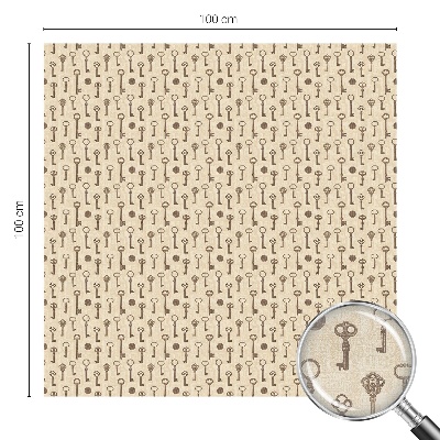 Fólia na okno na ochranu súkromia Záhadné kľúče