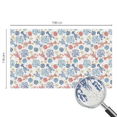 Dekoračná fólia na sklo vitráž Raky koraly