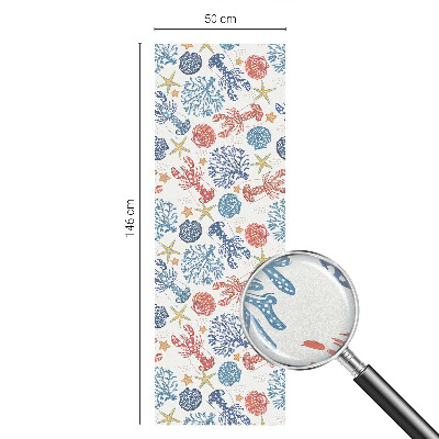 Dekoračná fólia na sklo vitráž Raky koraly