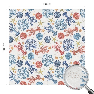 Dekoračná fólia na sklo vitráž Raky koraly