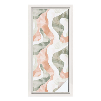 Fólia na okno na ochranu súkromia Farebné vlny