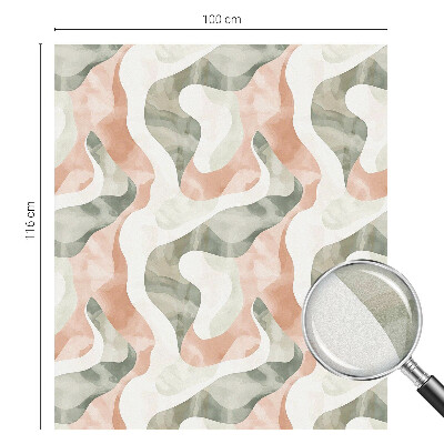 Fólia na okno na ochranu súkromia Farebné vlny