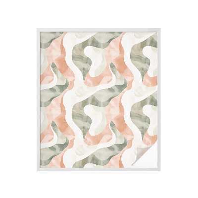 Fólia na okno na ochranu súkromia Farebné vlny